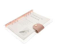 jojofuny Cuaderno Portátil A5 Hojas Sueltas y Cubierta Transparente de PVC para Planificación y Escritura Creativa en Oficina y Escuela