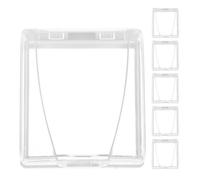 jojofuny Cubiertas Transparentes Impermeables para Enchufes, 6 Piezas, Caja Protectora Adhesiva a Prueba de Salpicaduras, Protector de Receptáculo Resistente a la Intemperie para Baños,