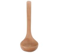 jojofuny Cuchara de Madera para Cocinar Mango Largo, Utensilio de Cocina Rústico y Antiadherente que No Daña Ollas de Hierro Fundido, Adecuado para Madres y Cocineros