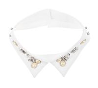 jojofuny Cuello Falso Blanco Decorativo para Mujer Desmontable y Ligero Accesorio Versátil para Camisa Blusa y Suéter Adecuado para Estación Cálida Verano Otoño e Invierno