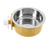 jojofuny Cuenco Colgante para Perros Pequeño de Acero Inoxidable, Comedero Antiderrames para Jaula Clip, Tazón de Comida y Agua para Mascotas, Cuenco para Perreras y Cachorros, Accesorio
