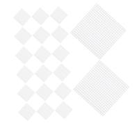 jojofuny de Malla Plástica Cuadrada Superficie Lisa y Fácil Almacenamiento 30 Láminas Material Plástico Blanco para Punto de Cruz para Posavasos y Manualidades