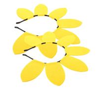 jojofuny Diadema de Girasol Amarilla para Fiestas 2 Piezas Tocado para Cumpleaños y Accesorios de Pelo Decorativos Adecuado para Fotos y Celebraciones Familiares