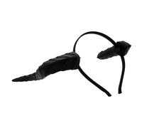 jojofuny Diadema en Pu Negro de Cuernos de Dragón para Mujer Diseño Gótico Cómoda y Versátil en Halloween y Carnaval para Cosplay y Fiestas de Disfraces
