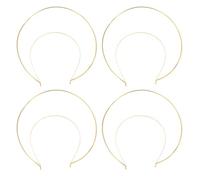 jojofuny Diadema Tocado De Aro De Hierro Doble Capa Para Mujeres Fiesta y Banquetes Accesorio Cabello Dorado Diy