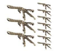 jojofuny Dijes de Garra de Pájaro Retro 50 Piezas, Accesorios de Aleación de Zinc Color Bronce Antiguo, para Fabricación de Joyas, Pulseras DIY y Manualidades Creativas