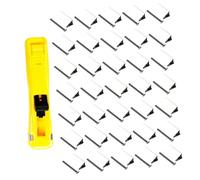 jojofuny Dispensador de Clips Metálico Empujador Mediano 100 Clips de 15 MM Incluidos Sujetadocumentos Práctico para Oficina y Estudio Sujeción Firme sin Dañar Papeles Color Aleatorio