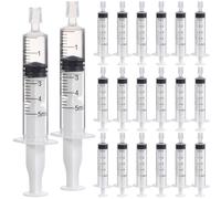 jojofuny Dispensador de Plástico 5 Ml Bomba de Recarga para con Adaptador 20 Piezas para Transferencia Precisa Frascos Grandes Herramienta Portátil para Uso Diario