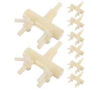jojofuny Divisor de Oxígeno para Acuario 8 Piezas Válvula de Control, Accesorios para Bombas de Aire, Conector de Manguera de 4 Mm y 8 Mm, Distribuidor de Flujo de Aire para