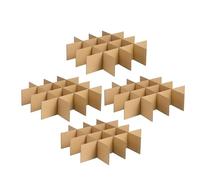 jojofuny Divisores De Cartón Para Cajas De Envío 24 Unidades Separadores De Placas Y Cristalería Para Entrega Exprés Protección 13.18X13.18X3.14In