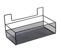 jojofuny Estantería de Pared sin Taladro Cesta Colgante de Alambre Versátil Organizador Baño y Cocina Almacenamiento Grande Negro