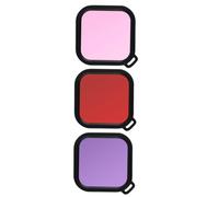 jojofuny Estuche de Filtro de Buceo para Cámara de 3 Piezas para Cámara de Acción Única Filtros Compatibles con Fotografía Submarina Y Esnórquel Profundo