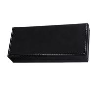 jojofuny Estuche para Bolígrafos De PU Negro, Compacto y Multifunción, Caja Delicada para Bolígrafos, para Estudiantes y Profesionales, Uso Oficina y Hogar, Obsequio Empresarial, Organización Diaria