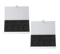 jojofuny Estuche para Tarjetas Sim 4 Estándar 2 Micro Sim Soporte de Aleación Resistente al Agua y Sistema de Bloqueo Ergonómico Compacto y Portátil para Almacenamiento Seguro en Teléfono