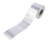 jojofuny Etiqueta Adhesiva Plateada Mate 50x30 Mm, Rollo 1500 Unidades, Papel Imprimible para Impresora, Etiquetas Adhesivas Grandes para Oficina y Envío