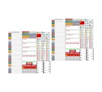 jojofuny Etiquetas Impermeables Autoadhesivas para Cajas Eléctricas, Pegatinas de Pvc 4,7 X 30 Cm, Paquete de 2 Hojas para Paneles de Interruptores, Resistentes al Agua, Uso