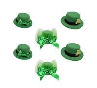 jojofuny Fiesta Irlandesa 6Pcs Patricks Day Hat Peink Clip Irish Green St Patricks Day Hat Women Party Hat Play Clips para Patricks Day Party Decoration Sombrero De Fiesta Irlandés