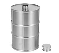 jojofuny Frasco y Portátil de Acero Inoxidable de Camping de 750 Ml Diseño Único de Barril de Gasolina, Fácil de Limpiar para Picnics y Actividades al Aire Libre