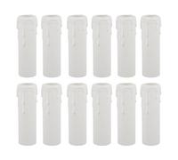 jojofuny Fundas para Velas Antigoteo de Plástico Blancas 30X100Mm 12 Piezas para Portalámparas de Lámparas de Araña Cubiertas para Velas Ideales para Cenas Bodas y Celebraciones