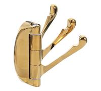jojofuny Gancho Giratorio Diseño Resistente de Aleación de Zinc de Metal Macizo Dorado con Tres Brazos Plegables para Colgar Toallas y Ropa en Baños y Dormitorios