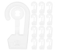 jojofuny Ganchos de Plástico en Forma de J Transparentes Tamaño Mediano 400 Unidades Accesorios para Exhibir Bolsas y Ropa Colgada Ideales para Organización y Almacenamiento en Hogar y