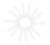 jojofuny Ganchos para Cortinas Plisadas Ajustables 9,5 Cm de Plástico Resistentes para Pasadores, Clips de Cinta para Cortinas, Uso en Ventanas y Duchas, Paquete de 35 Unidades