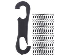 jojofuny Ganchos S Tipo Accesorios Interiores 150 para Fundas de Asiento de Coche de Abs Negro Alta Resistencia al Desgaste y Fácil Instalación