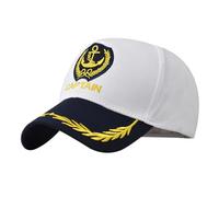 jojofuny Gorra Azul Marino Gorras De Béisbol De Las Mujeres Sombrero De Capitán De Yate Gorra De Capitán De Gorras De Beisbol De Capitan Algodón Hombre Almirante Europeo y Americano