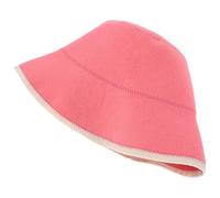 jojofuny Gorro de Sauna de Lana Natural Grueso Absorbente para Mujer y Hombre Gorro Ruso de Fieltro para Spa Baño de Vapor y Sauna Protección Térmica Color Rosa