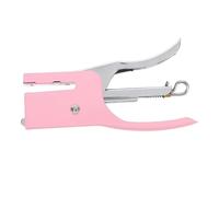 jojofuny Grapadora de Escritorio de Metal Rosa Diseño Ergonómico y Alta Capacidad para Documentos y Revistas, Adecuado para Escuela y Viaje
