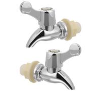 jojofuny Grifos para Dispensador de Bebidas de Plástico 2 Unidades Válvula Repuesto para Cubo y Jarra Compatible Tubo 15-18 MM Boquilla Control Flujo para Uso Hogar y Bar