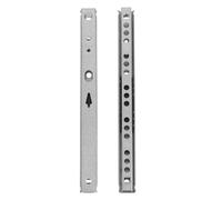 jojofuny Guías para Cajones de Muebles Extensibles de 182Mm Correderas de Cajón de Acero Rodamientos de Bolas Diseño Bidireccional y Ancho Estrecho de 17Mm 2 Piezas para Uso en Cocina y