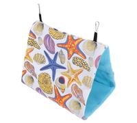 jojofuny Hamaca para Hámster Colgante de Algodón Cálido Nido Triangular para Pájaros y Mascotas Pequeñas Cama de 17X11X13 CM para Invierno Saco de Dormir Transpirable para Jaula