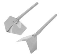 jojofuny Herramientas para Esquinas de Paneles de Yeso, 2 Paletas de Acero Inoxidable, Llana Manual para Acabado de Esquinas en Interiores y Exteriores, para Profesionales y Bricolaje