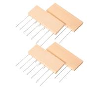 jojofuny Herramientas para Pintura Artística Marmolada al Agua Set de 4 Peines Texturizadores de 10 CM Madera Accesorios para Técnicas de Pintura Artesanal y Punteado Ideales para