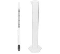 jojofuny Hidrómetro para Elaboración de Alimentos Medición Precisa de Densidad, Diseño Fácil de Usar, Fabricado en Plástico y Vidrio para Cocina y Repostería