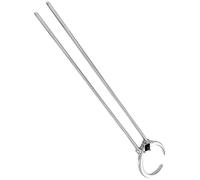 jojofuny Horquilla Cabello de Mujer en Forma de Luna Gemas de Imitación, Pinza Metálica Plateada Grande, Accesorio Elegante para Moños y Peinados en Fiestas y Vida Diaria