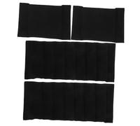 jojofuny Inserto Acolchado para Bolso de Cámara 4 Piezas Particiones Desmontables de Espuma Negra, Separador Flexible Resistente al Agua y Golpes para Mochila Fotográfica de Viaje