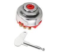 jojofuny Interruptor de Encendido 0-1-2-3, Cerradura de Encendido 8 Pines, Metal, 4 Posiciones, para Tractor, Remolque y Cortacésped