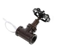 jojofuny Interruptor Vintage de Válvula Parada para Lámpara de Mesa con Cable Diseño Steampunk Retro para Iluminación de Tuberías Fácil Instalación y Limpieza