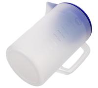 jojofuny Jarra de Gran Capacidad 5 Litros Tapa Antipolvo y Asa, Jarra de Plástico para Bebidas Frías como Leche y Zumos, Uso en Restaurantes y Fiestas