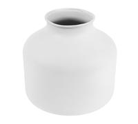 jojofuny Jarrón Decorativo Minimalista Moderno de Metal en Color Claro para Flores y Hierba Pampa, Florero de Mesa de Hierro Resistente para Oficina, Hogar y Decoración de Escritorio