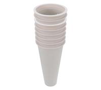 jojofuny Jarrones de plástico para Cementerio 8 Piezas con Base Antideslizante y Gran depósito de Agua para Ceremonias conmemorativas al Aire Libre en tumbas