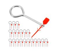 jojofuny Juego De 20 Pasadores De Extintor Con Precinto Extintor De Seguridad En Hierro Y PláStico Accesorios De ProteccióN Para Equipos Contra Incendios En Hogar Y Oficina