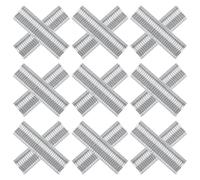 jojofuny Juego de 600 Grapas Tipo M de Acero bajo Carbono con Ranuras para Reparación de Jaulas de Pollos y Conejos, Clips de Alambre para Aves de Corral, Herramienta Manual para Cercas