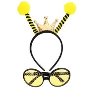 jojofuny Juego de diademas y gafas de abeja para adultos y niños, regalos y decoraciones para Halloween, fiestas y fiestas de disfraces