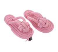 jojofuny Juguetes Masticables para Perros en Forma de Zapatilla de Cuerda de Algodón Resistentes para Morder y Proteger la Salud Dental, Pack de 2 Unidades Color Aleatorio