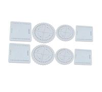 jojofuny Kit de 8 Discos para Tejer Cuerdas y Pulseras Incluye Discos Redondos y Cuadrados de 150X150 MM y 100X100 MM Herramienta Manual para Bricolaje y Manualidades Infantiles