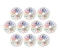 jojofuny Kit de Enseñanza Fácil de Leer 10 Juegos de Círculos de Fracciones de Plástico para Cálculo de Adiciones y Multiplicaciones en Estudio en Casa