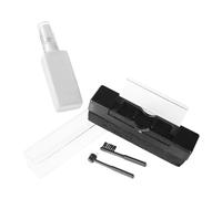 jojofuny Kit de Limpieza para Tocadiscos con Cepillos de Algodón y Cerdas Suaves Líquido Limpiador Antistático para Discos Vinilo Completo y Cuidado de Reproductores de Vinilo